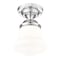 Z-Lite Vaughn Flush Mount, 1-Light, 10.5 In.W x 15.75 In.H, Chrome /Matte Opal 735F10-CH - alternate 5
